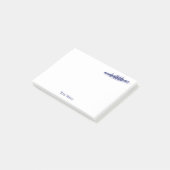 Blauwe roerroeiers, team voor watersport post-it® notes (Schuin)