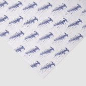 Blauwe roerroeiers, team voor watersport tissuepapier (Detail)