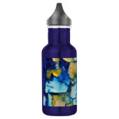 Blauwe roest en gouden inkepverf waterfles  (Links)