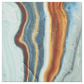 Blauwe Roest Marmer Stroom Stof (Swatch)