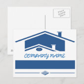 Blauwe rog briefkaart (Voorkant / Achterkant)