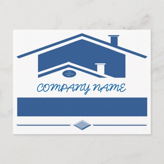 Blauwe rog briefkaart (Voorkant)