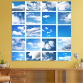 Blauwe rog canvas afdruk (Insitu (Woonkamer))