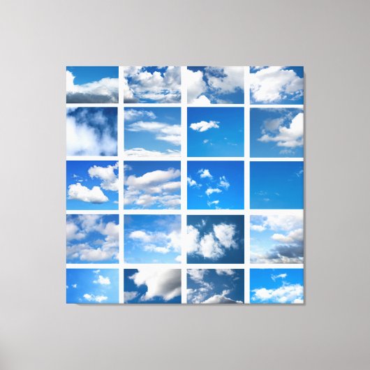 Blauwe rog canvas afdruk (Voorkant)