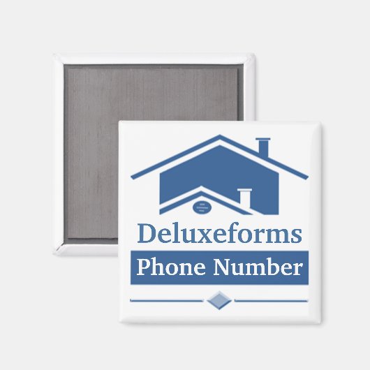 Blauwe rog magneet (Voorkant / Achterkant)