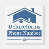 Blauwe rog magneet (Voorkant)