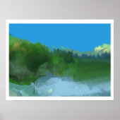 blauwe rog poster (Voorkant)