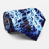 Blauwe rog stropdas (Opgerold)