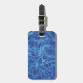 Blauwe roker bagagelabel (Voorkant verticaal)