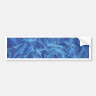 Blauwe roker bumpersticker