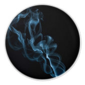 Blauwe roker keramische knop (Voorkant)