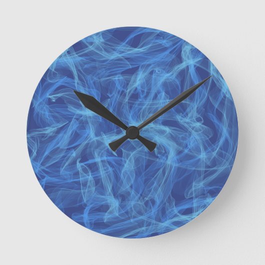 Blauwe roker ronde klok (Voorkant)