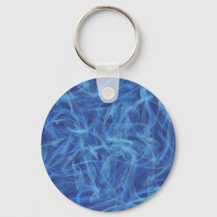 Blauwe roker sleutelhanger