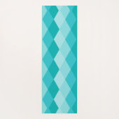 blauwe rombus yogamat (Achterkant)