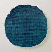 Blauwe Ronde Kussen (Voorkant)