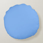 Blauwe ronde piloot rond kussen (Achterkant)