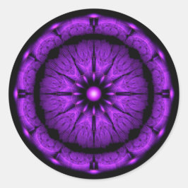 Blauwe ronde smakelijke ornament sticker