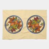 Blauwe, ronde ventilatoren theedoek (Horizontaal)