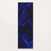 Blauwe rondingen en rimpelingen in donkerblauw afb yogamat (Achterkant)