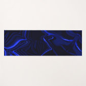 Blauwe rondingen en rimpelingen in donkerblauw afb yogamat (Voorkant (horizontaal))