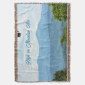 Blauwe rondtrekgebergten Fotografisch Deken (Voorkant Verticaal)