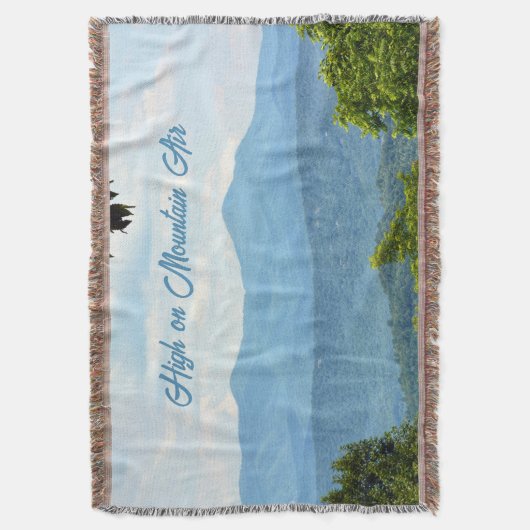 Blauwe rondtrekgebergten Fotografisch Deken (Voorkant Verticaal)