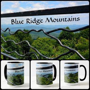 Blauwe rondtrekgebergten Fotografisch Mok