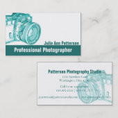 Blauwe röntgenfotograaf Visitekaartjes (Voorkant / Achterkant)