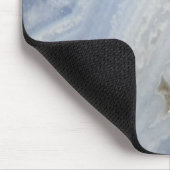 Blauwe roodachtige natuur met schouderklopjes muismat (Hoek)