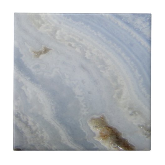 Blauwe roodachtige natuur met schouderklopjes tegeltje (Voorkant)