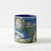 Blauwe roodauto mok (Midden)