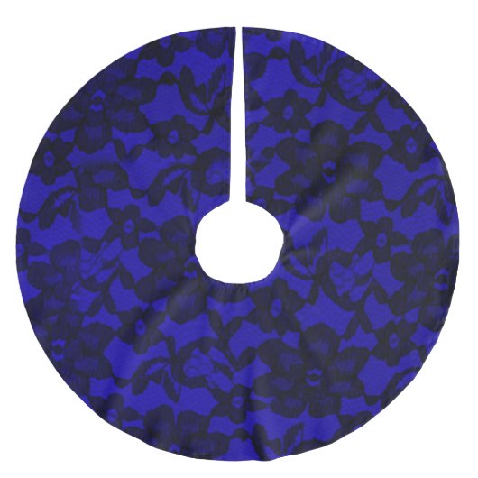 Blauwe roodbaars kerstboom rok (Voorkant)