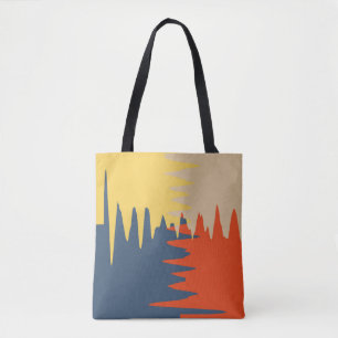 Blauwe roodgelkreeft tote bag