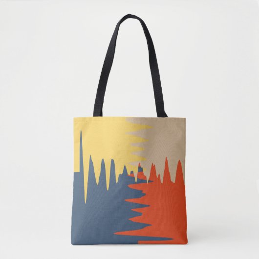 Blauwe roodgelkreeft tote bag (Voorkant)
