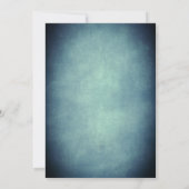 Blauwe roodkleurblok zoete zestien kaart (Achterkant)