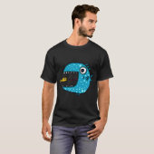 blauwe roofvis t-shirt (Voorkant volledig)