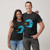blauwe roofvis t-shirt (Unisex)