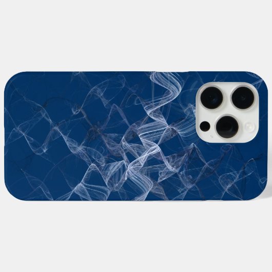 Blauwe Rook Case-Mate iPhone Case (Achterkant (horizontaal))