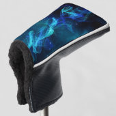 Blauwe Rook Golfheadcover (3/4 voorkant)
