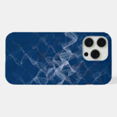 Blauwe Rook iPhone Hoesje (Achterkant horizontaal)