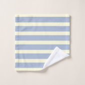 Blauwe roomstrepen bad handdoek (Wasdoekje)