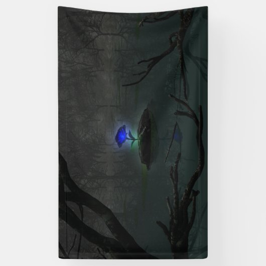 Blauwe Roos banner (Verticaal)