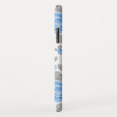 Blauwe roos bloemen. Waterverf patroon Case-Mate iPhone Case (Achterkant/rechts)