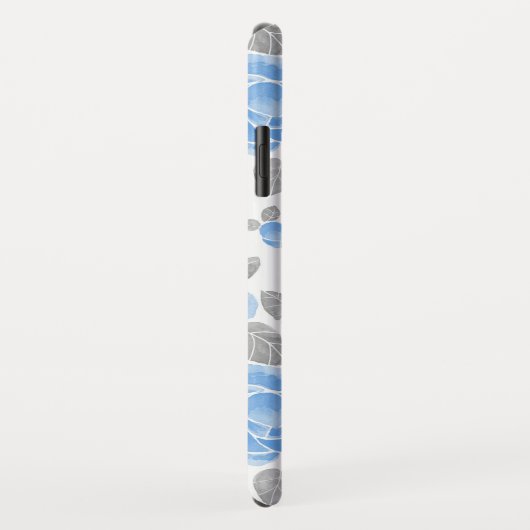 Blauwe roos bloemen. Waterverf patroon Case-Mate iPhone Case (Achterkant/rechts)