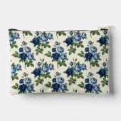Blauwe Roos Bloempatroon Etui (Achterkant)