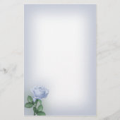 Blauwe Roos Briefpapier (Voorkant)