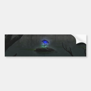Blauwe Roos Bumpersticker