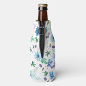 Blauwe roos flesjeskoeler (Fles Achterkant)