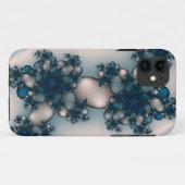 blauwe roos fractal Case-Mate iPhone case (Achterkant (horizontaal))