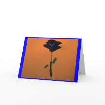  blauwe Roos-groet of briefkaart